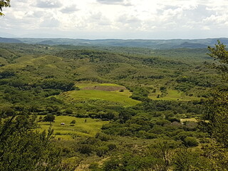 Obraz premium Paisaje desde Cerro Bánica, República Dominicana