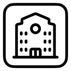 Editable college, school, campus vector icon. Part of a big icon set family. Perfect for web and app interfaces, presentations, infographics, etc