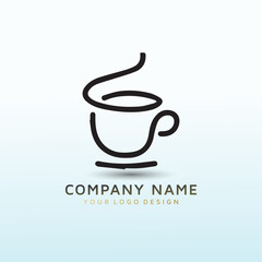 tea vector logo design idea