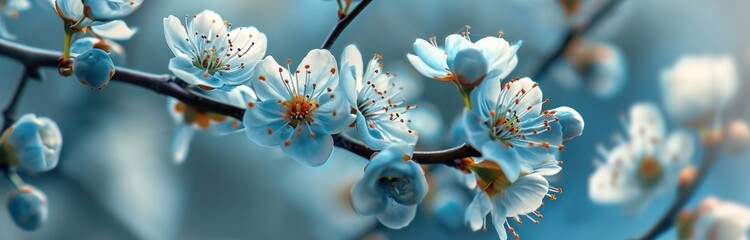 wallpaper flower branch blue flower - Powered by Adobe