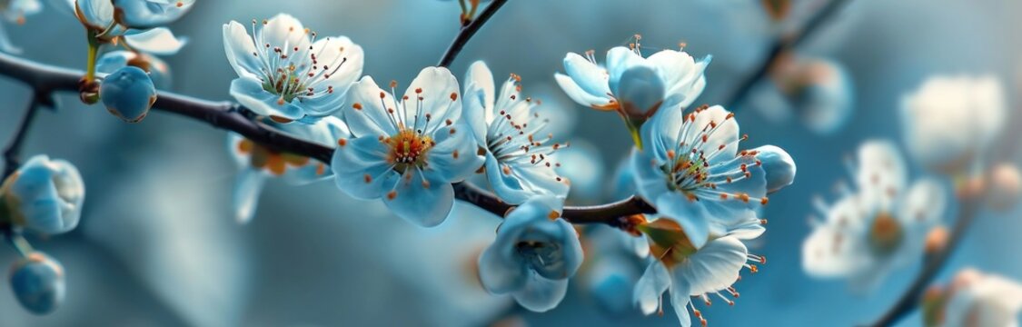 Fototapeta wallpaper flower branch blue flower