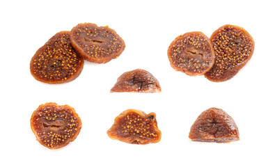 Dry Fig, Dried Ficus Carica Fruit, Sweet Healthy Diet, Tropical Dessert, Wrinkled Dehydrated Snack