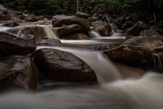 waterfall in the mountains