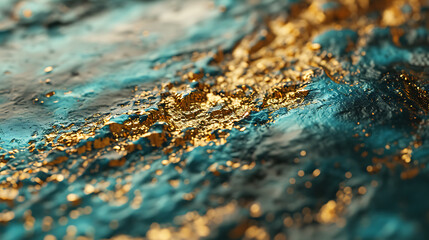 Emraude and gold texture