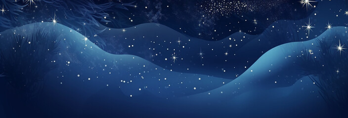 abstract blue background with shiny stars and sparkles