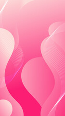 Fototapeta na wymiar Pink waves shapes background texture on white.