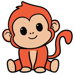 Cute Cartoon Monkey