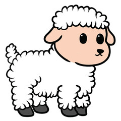 Cute Cartoon Sheep