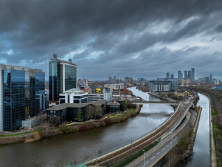 Dramatic Manchester Ship Canal Landscape 11
