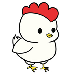 Cute Cartoon Chicken
