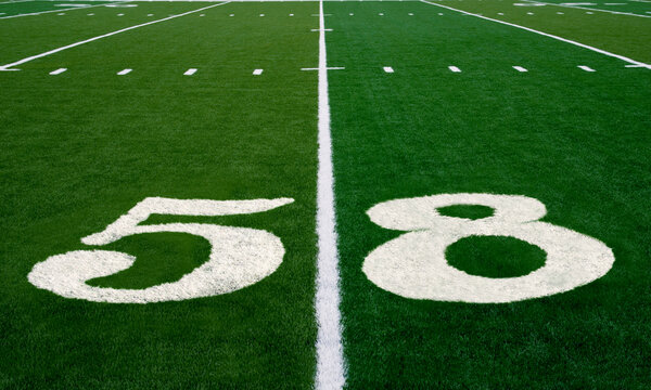 Football Field 58 Yard Line