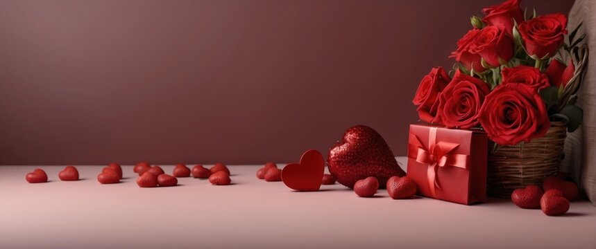 Valentine's Day background image with copy space