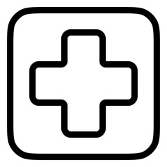 Editable cross vector icon. Part of a big icon set family. Perfect for web and app interfaces, presentations, infographics, etc