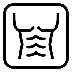 Editable muscular body vector icon. Part of a big icon set family. Perfect for web and app interfaces, presentations, infographics, etc