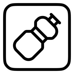Editable water bottle vector icon. Part of a big icon set family. Perfect for web and app interfaces, presentations, infographics, etc