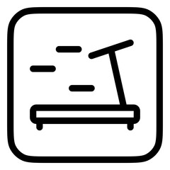 Editable treadmill vector icon. Part of a big icon set family. Perfect for web and app interfaces, presentations, infographics, etc