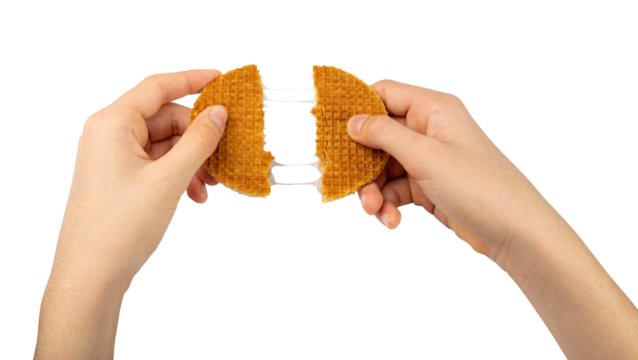 Dutch Waffles, Broken Stroopwafel Cookies, Caramel Waffle, Thin Toffee Biscuit, Dutch Waffles