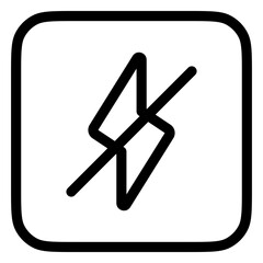 Editable flash off vector icon. Part of a big icon set family. Perfect for web and app interfaces, presentations, infographics, etc