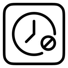 Editable countdown timer off vector icon. Part of a big icon set family. Perfect for web and app interfaces, presentations, infographics, etc