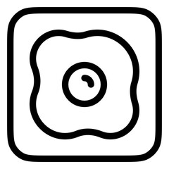 Editable omelet, fried egg vector icon. Part of a big icon set family. Perfect for web and app interfaces, presentations, infographics, etc