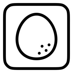 Editable egg vector icon. Part of a big icon set family. Perfect for web and app interfaces, presentations, infographics, etc