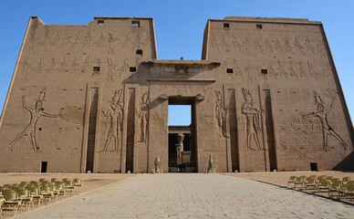 Tempel von Edfu am Nil, Ägypten