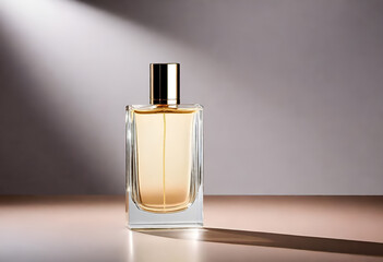 luxury niche perfume bottle on minimal background