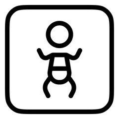 Editable baby, nursing room vector icon. Part of a big icon set family. Perfect for web and app interfaces, presentations, infographics, etc