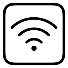 Editable vector wifi access signal icon. Part of a big icon set family. Perfect for web and app interfaces, presentations, infographics, etc