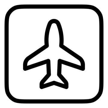 Editable vector airplane mode on icon. Part of a big icon set family. Perfect for web and app interfaces, presentations, infographics, etc