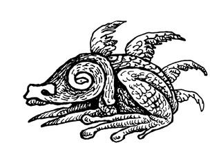 Mask Cat Fox Animal Tattoo Print Stamp Wing Crown Wings