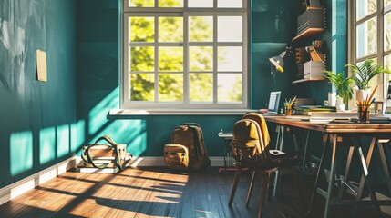 A Cozy Dining Room with Natural Light and Modern Furniture