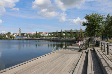 Fototapeta premium view of the river