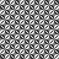 Fototapeta premium Squares, figures seamless pattern. Folk wallpaper. Checks, shapes ornate. Geometric background. Tribal motif. Ethnic ornament. Textile print, web design, geometry abstract. Geometrical image. Vector