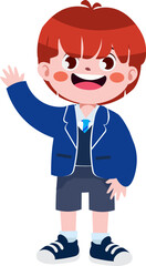 Happy cute children back to school