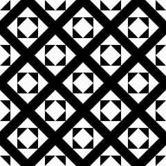 Rhombuses, triangles seamless pattern. Diamonds, triangular shapes ornate. Folk wallpaper. Geometric background. Tribal motif. Ethnic ornament. Geometrical image. Textile print, abstract. Vector art.
