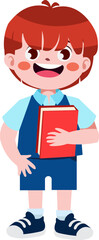 Happy cute children back to school