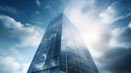 Timeless Skyscraper: Capturing the Everlasting Beauty of Urban Architecture Amidst the Flow of Time