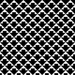 Triangles, arrows seamless pattern. Folk wallpaper. Triangular, arrow shapes ornate. Geometric background. Tribal motif. Ethnic ornament. Textile print, geometry abstract. Geometrical image. Vector