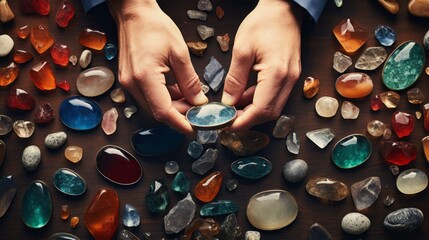 Sparkling Secrets Unveiled: Expert Jeweler's Hands Reveal the Hidden Beauty of Raw Gemstones