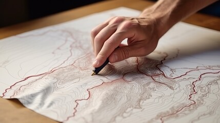 Masterful Cartographer: Unveiling the Artistry of Contour Lines on a Topographic Map