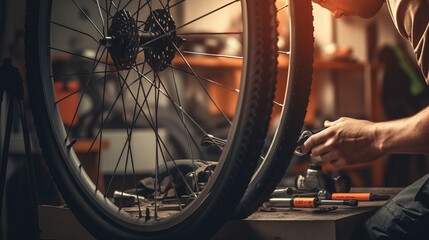 Reviving Rides: Skilled Hands Breathe Life into Bicycle Tires with Precision and Passion