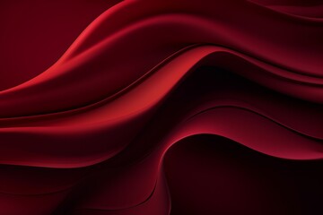 Obraz premium Enigmatic Elegance: Mesmerizing Dark Red Waves Unleash Abstract Beauty in a Gradient Color Symphony
