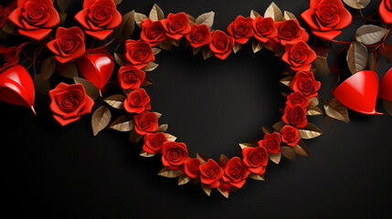 Beautiful red roses in shape of a heart valentine background,,
Red roses and heart in heart shape for valentine and love card