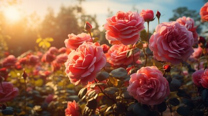 Blooming Splendor: A Breathtaking Tapestry of Daytime Roses
