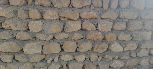 Bricklaying Tunisia. Brick texture photo