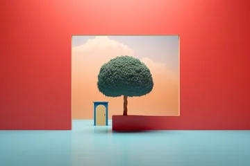 Foto op Plexiglas Dreamlike abstraction, view on tree and sky, Beauty of nature © RealPeopleStudio
