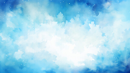 Ethereal blue watercolor texture background.
