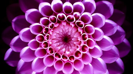 Macro shot of a pink dahlia with intricate petal details, great for gardening content and floral backgrounds