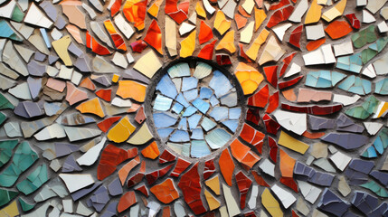 Abstract. Mosaic. Creativity Concept, generative ai
